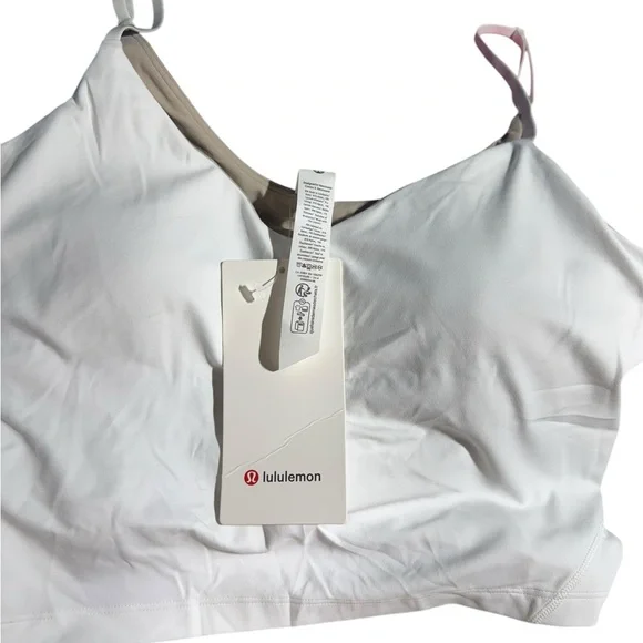 Lululemon align cropped Cami tank  A/B size 12 white NWT - Picture 9 of 12